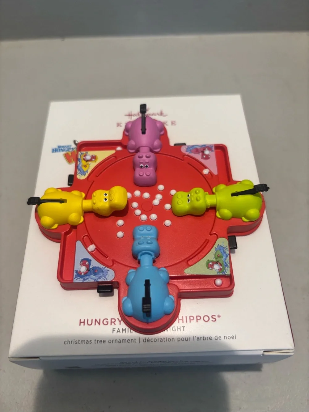 Hallmark Hungry Hungry Hippos Christmas Ornament family game night fun Keepsake